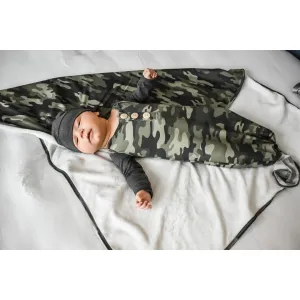 Rockin Royalty Camo Knot Gown & Hat Set