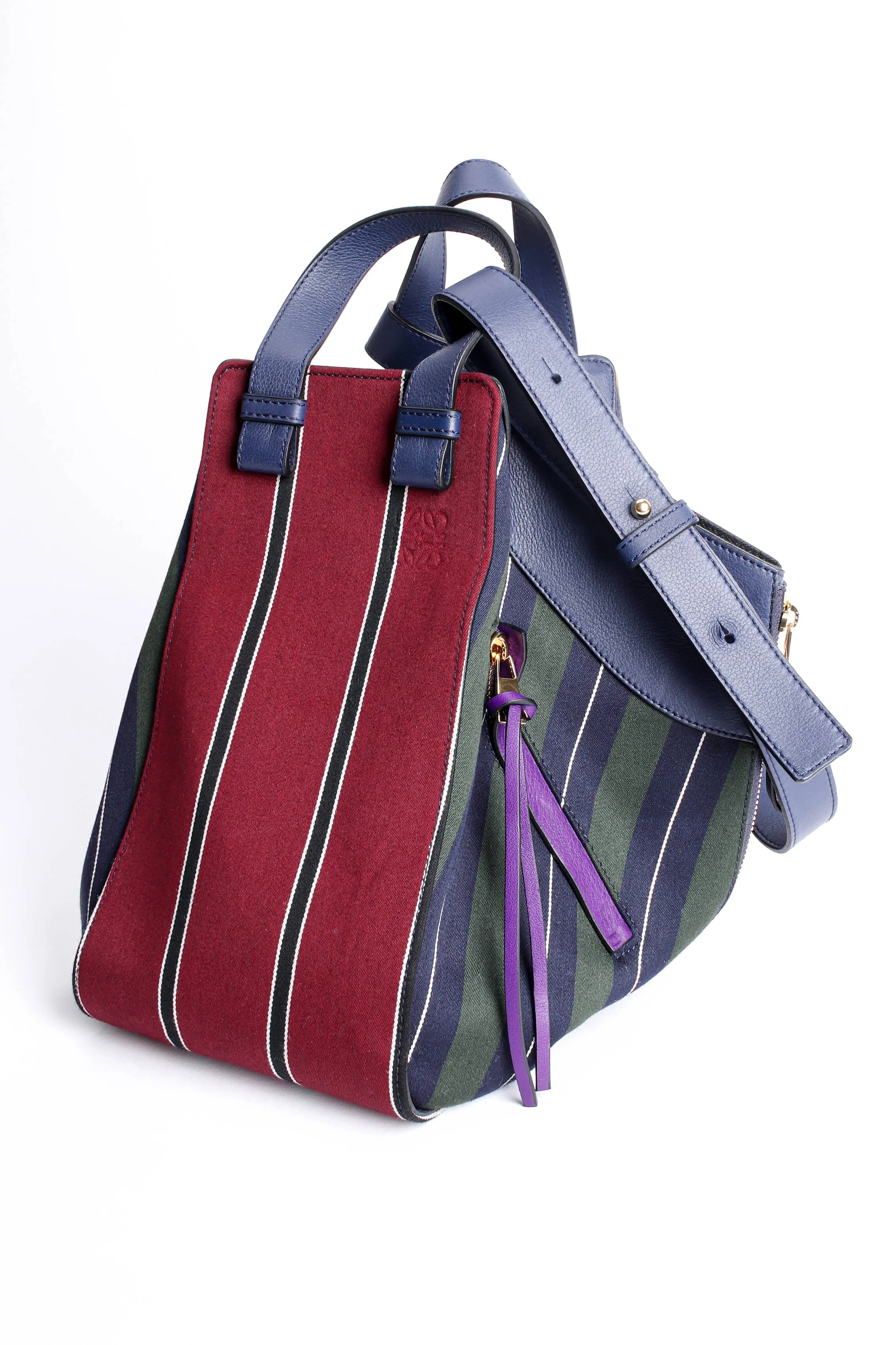 Rugby Stripe Canvas Hammock Bag