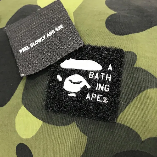 [S] A Bathing Ape Bape Camo Mini Duffle Bag Green
