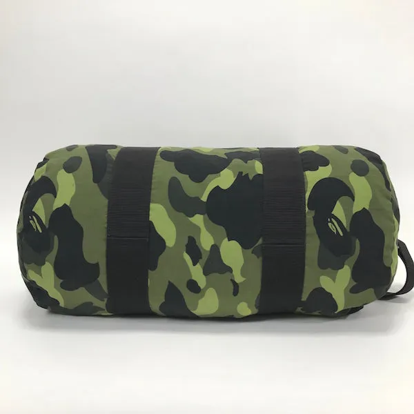 [S] A Bathing Ape Bape Camo Mini Duffle Bag Green