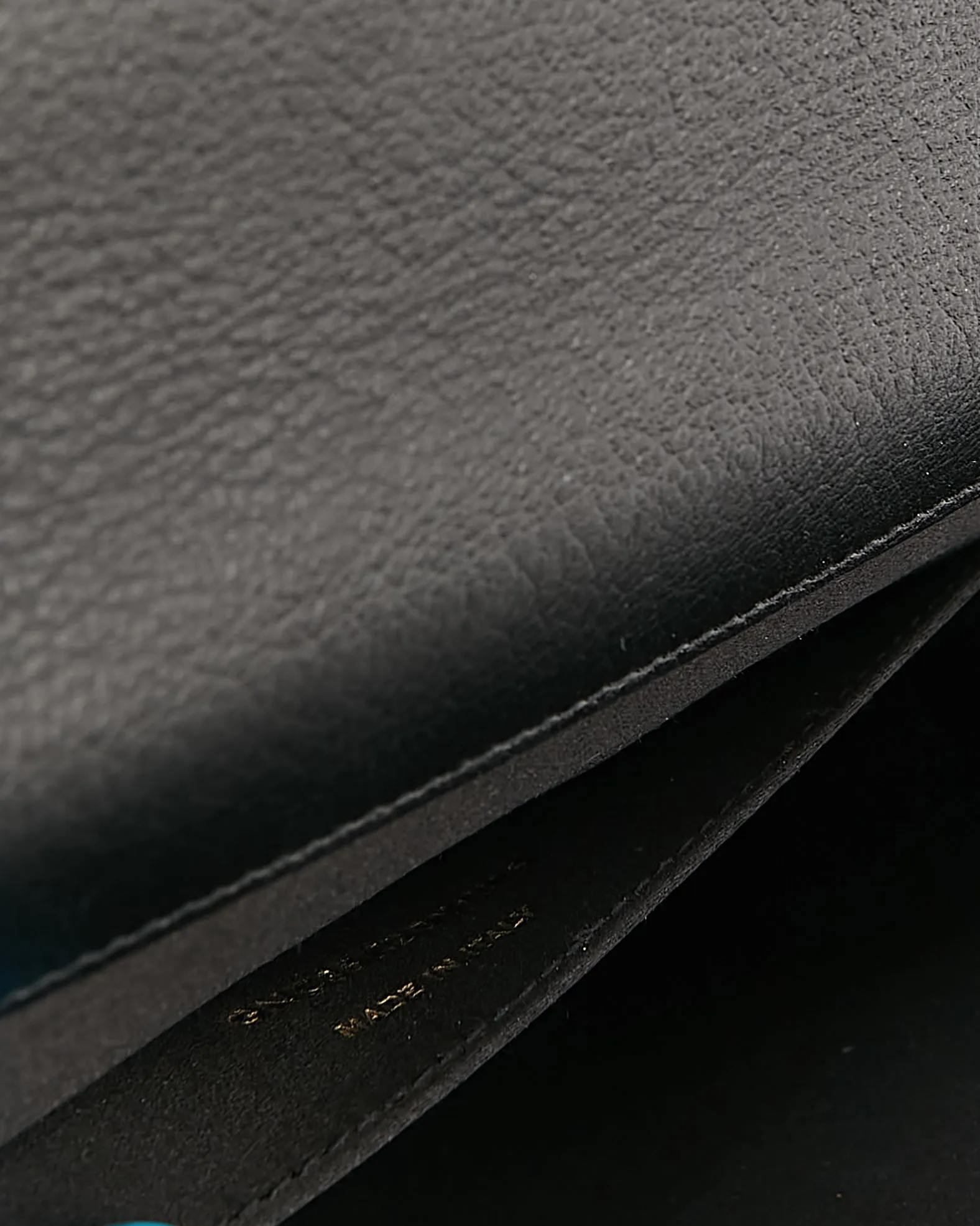 Saint Laurent Black Leather Belle De Jour Logo Clutch
