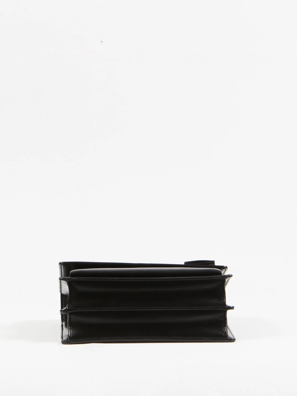Saint Laurent Black Leather Medium Sunset Shoulder Bag
