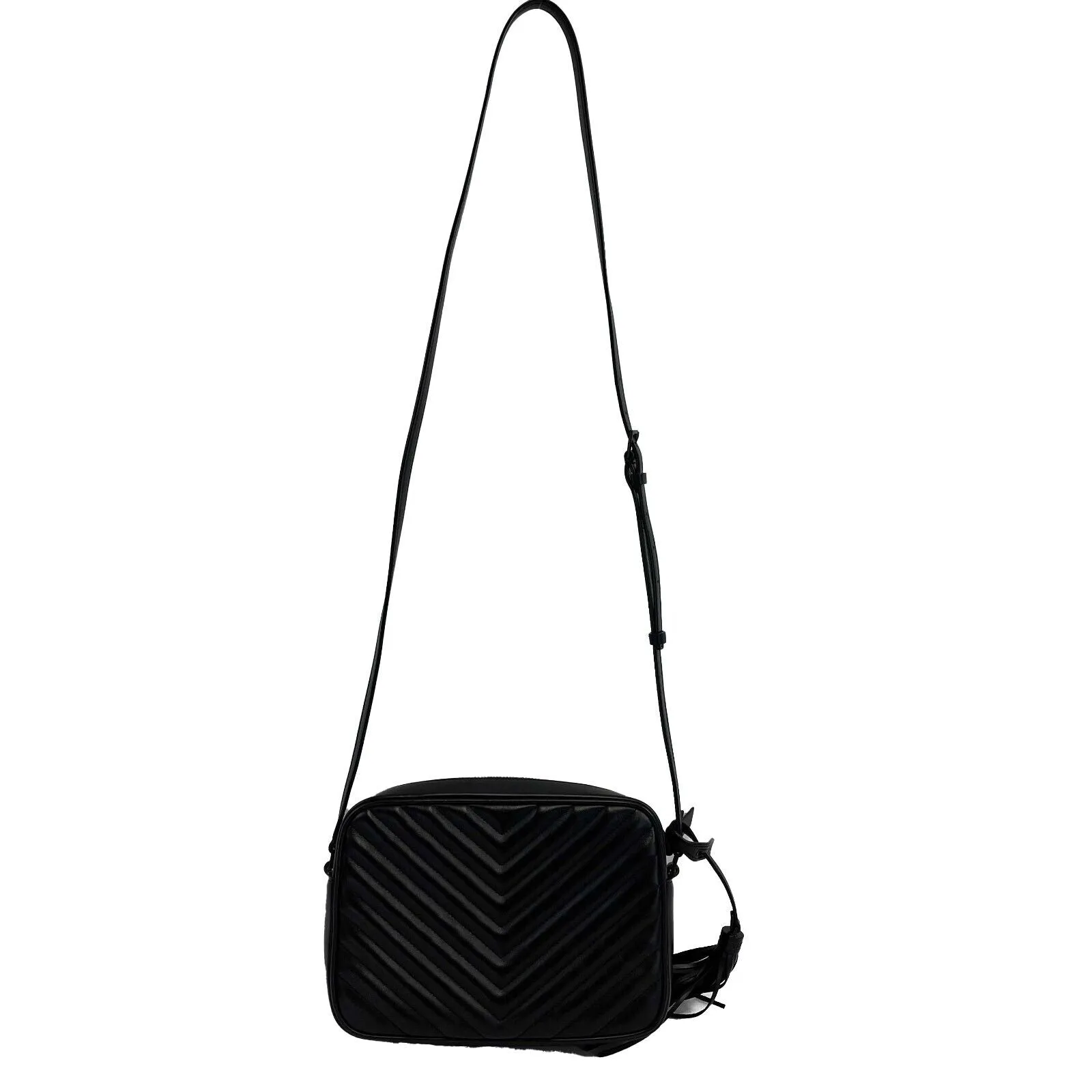 Saint Laurent - Excellent - Lou Camera Bag in Quilted Leather Black Crossbody