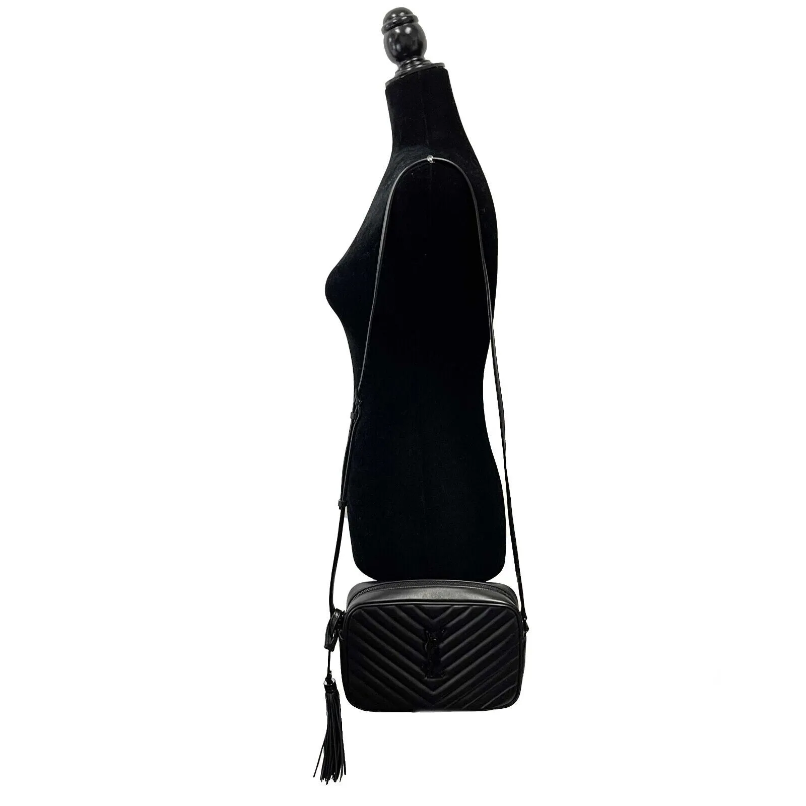 Saint Laurent - Excellent - Lou Camera Bag in Quilted Leather Black Crossbody