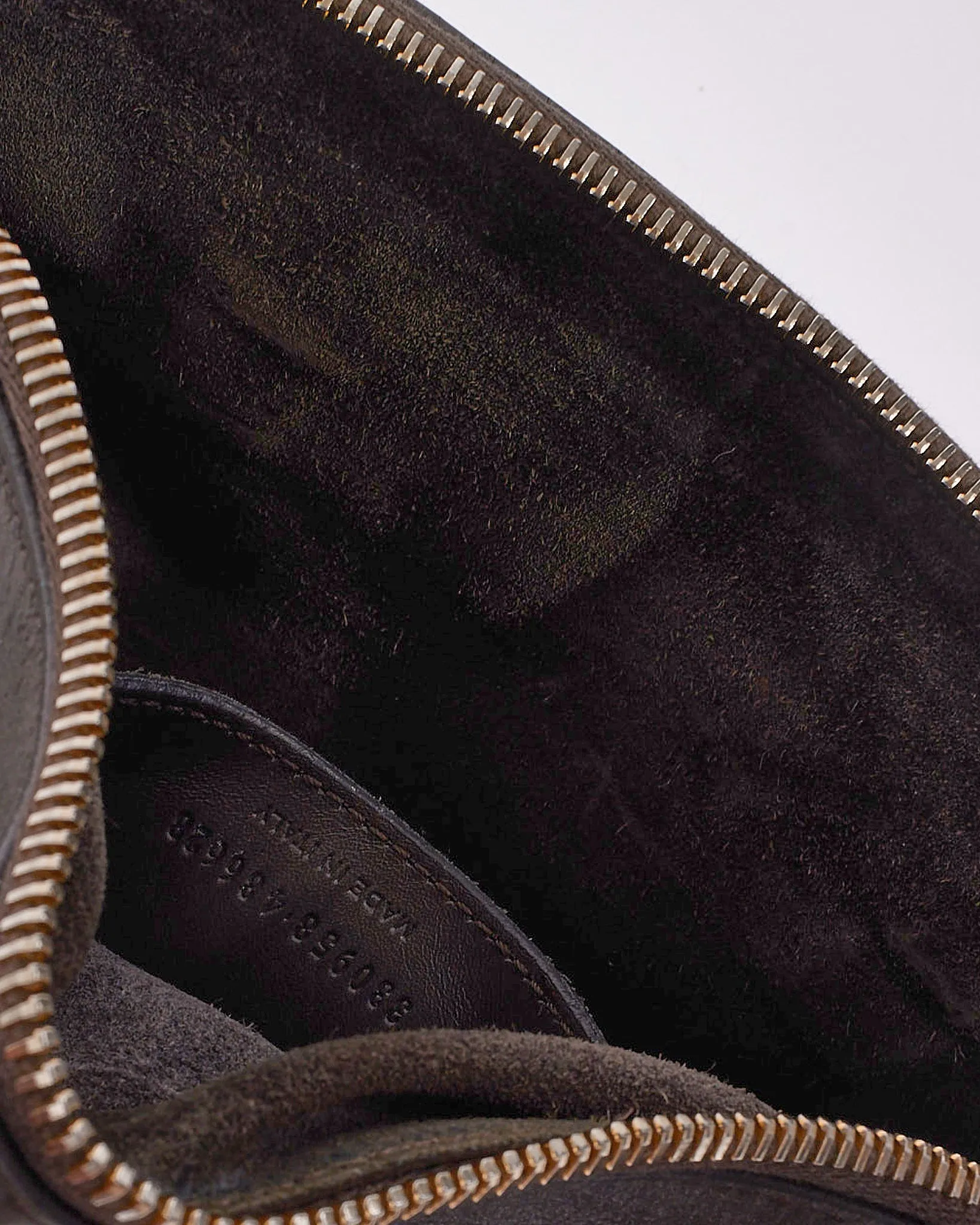 Saint Laurent Grey Leather Classic Baby Duffle Bag