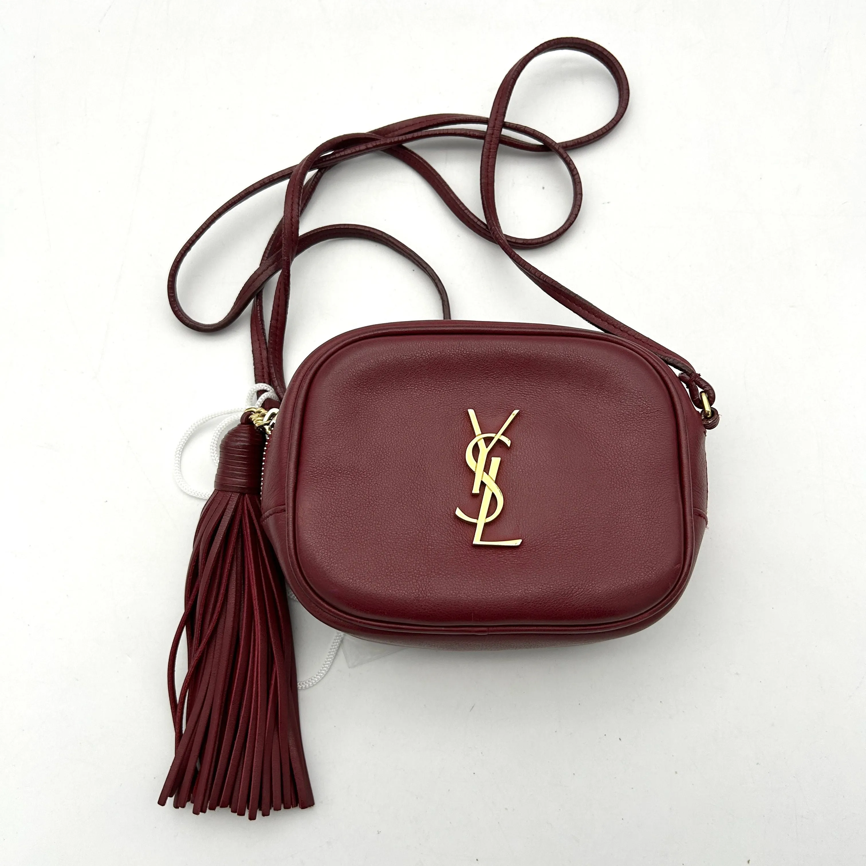 Saint Laurent Mini Monogram Lou Camera Bag - Burgundy Crossbody Bags, Handbags LA16986