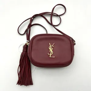 Saint Laurent Mini Monogram Lou Camera Bag - Burgundy Crossbody Bags, Handbags LA16986