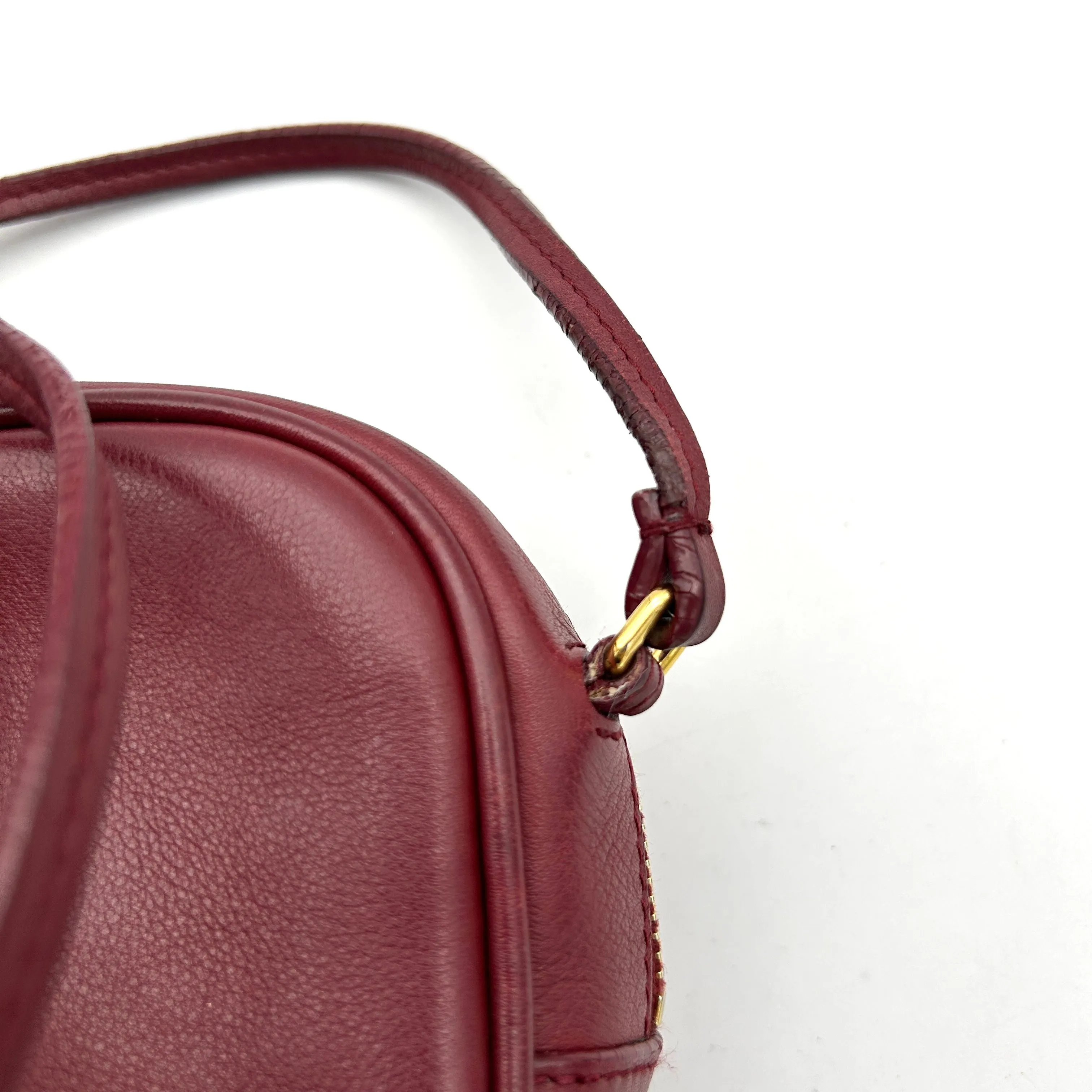 Saint Laurent Mini Monogram Lou Camera Bag - Burgundy Crossbody Bags, Handbags LA16986