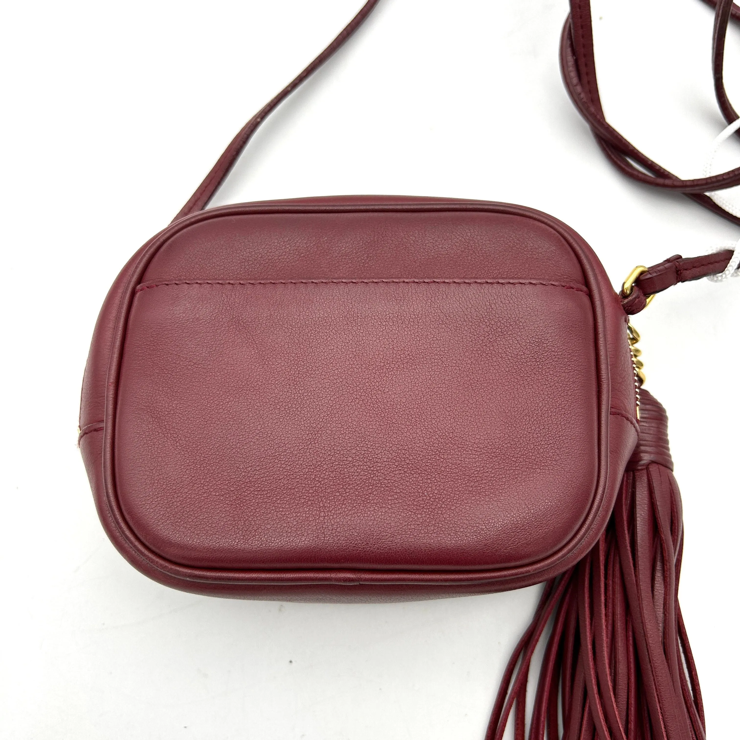 Saint Laurent Mini Monogram Lou Camera Bag - Burgundy Crossbody Bags, Handbags LA16986