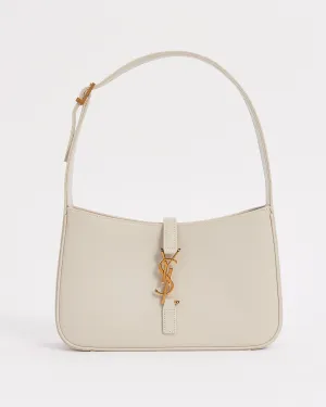 Saint Laurent White "Blanc Vintage" Smooth Leather 5 à 7 Shoulder Bag