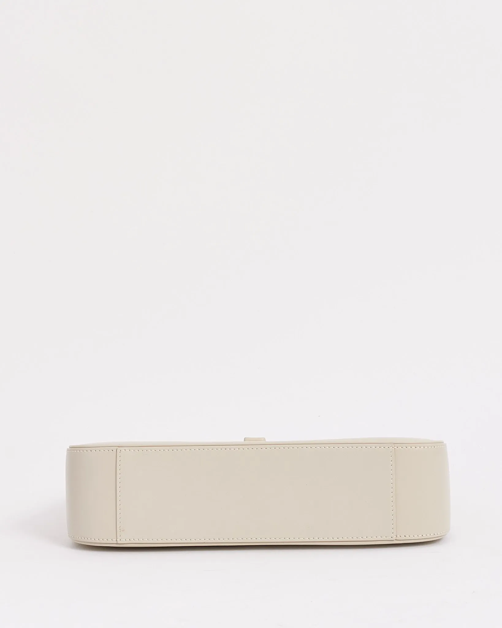 Saint Laurent White "Blanc Vintage" Smooth Leather 5 à 7 Shoulder Bag