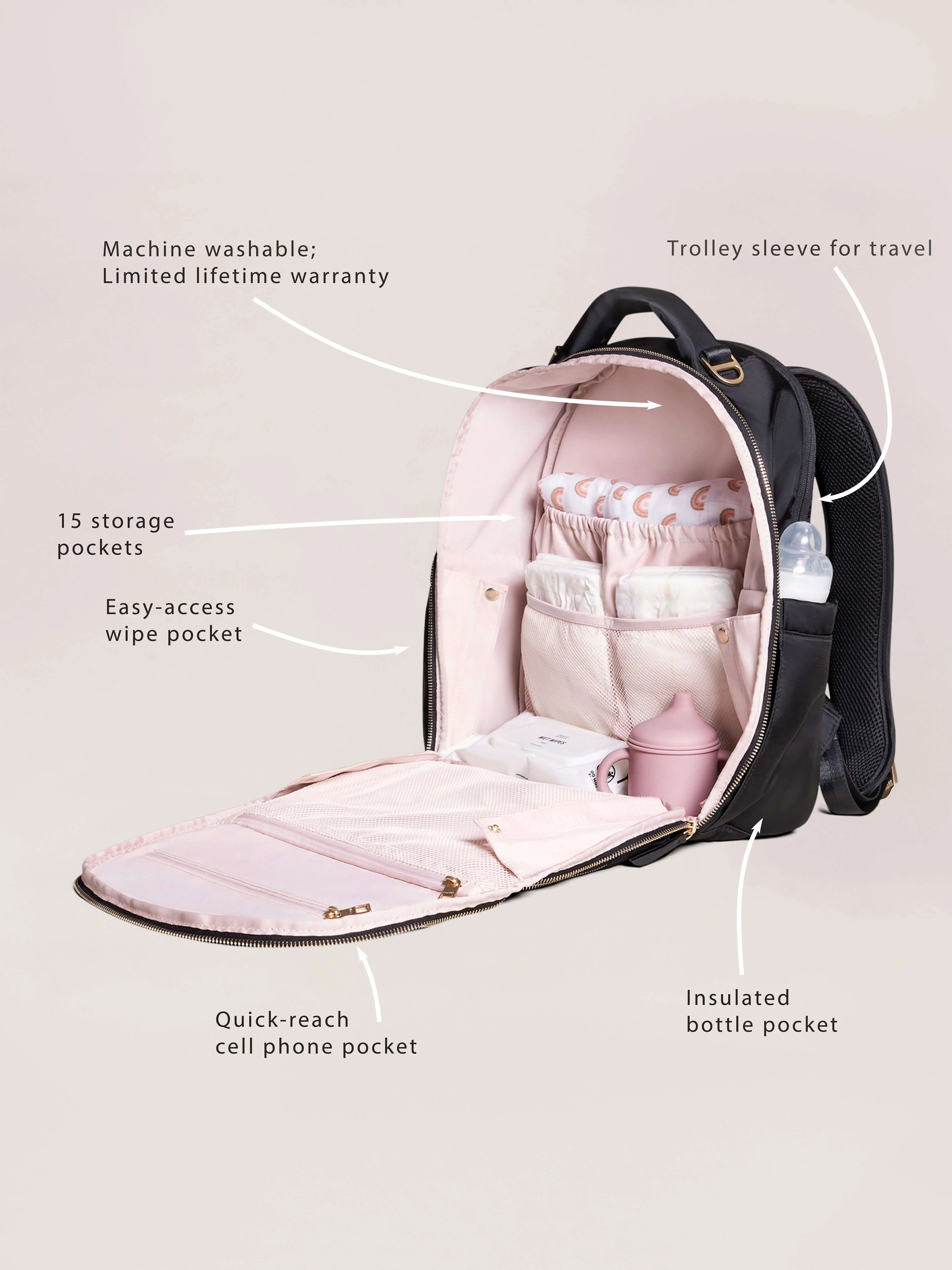 Sazan   JuJuBe Classic Diaper Backpack - Paisley Floral