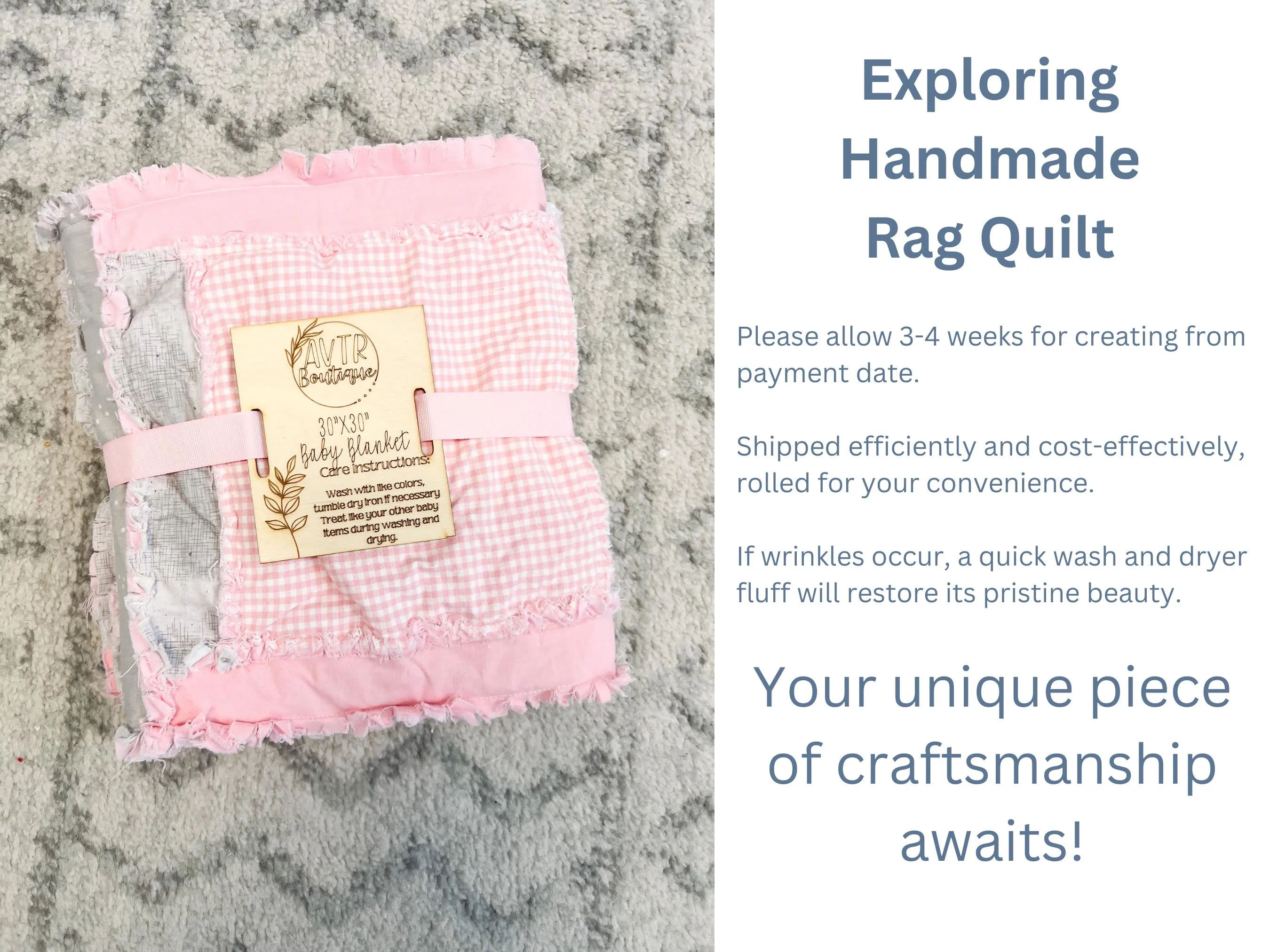 Shabby Baby Blanket Pink Crib Bedding, Baby Girl Rag Quilt, Patchwork Baby Quilt Floral Comforter Bed Spreads, Baby Girl