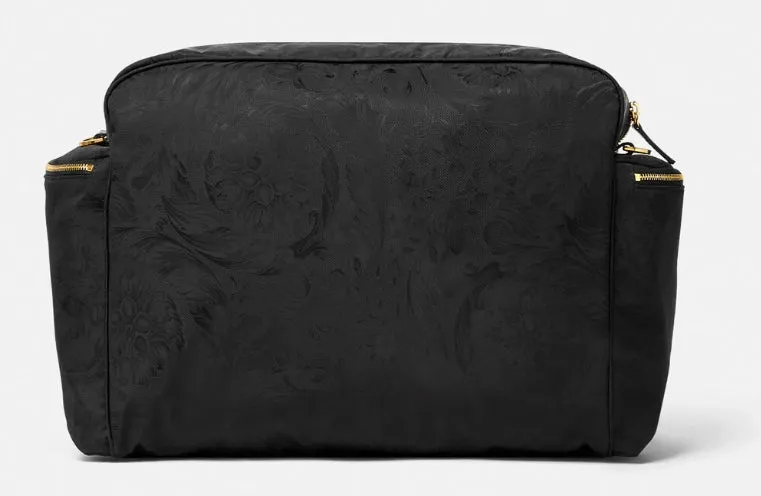 SHOULDER BAG FABRIC CALF LEATHER