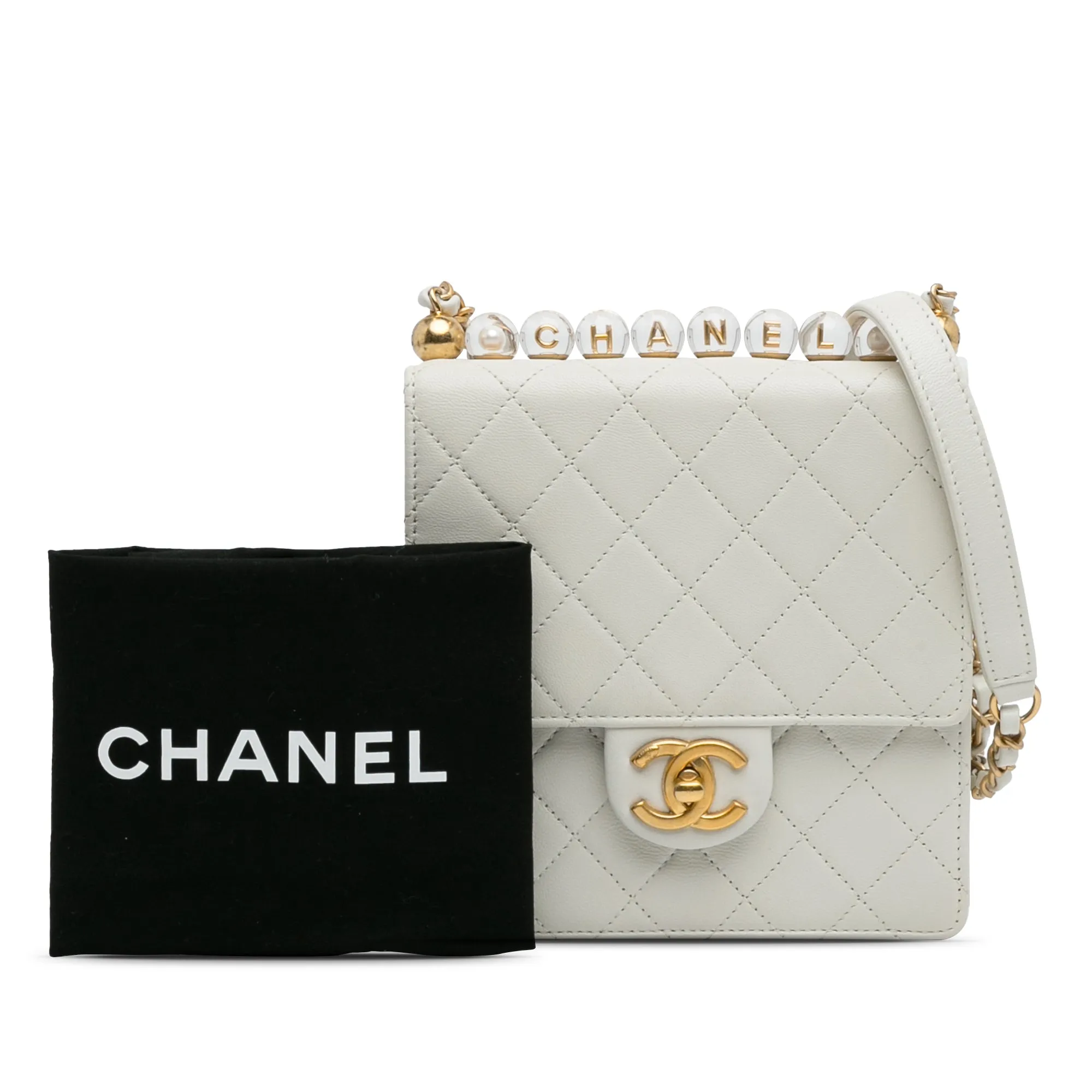 Small Chic Pearls Flap