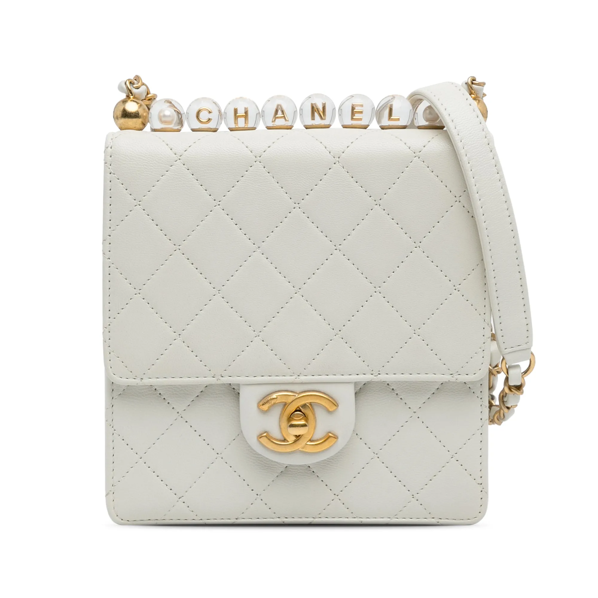 Small Chic Pearls Flap
