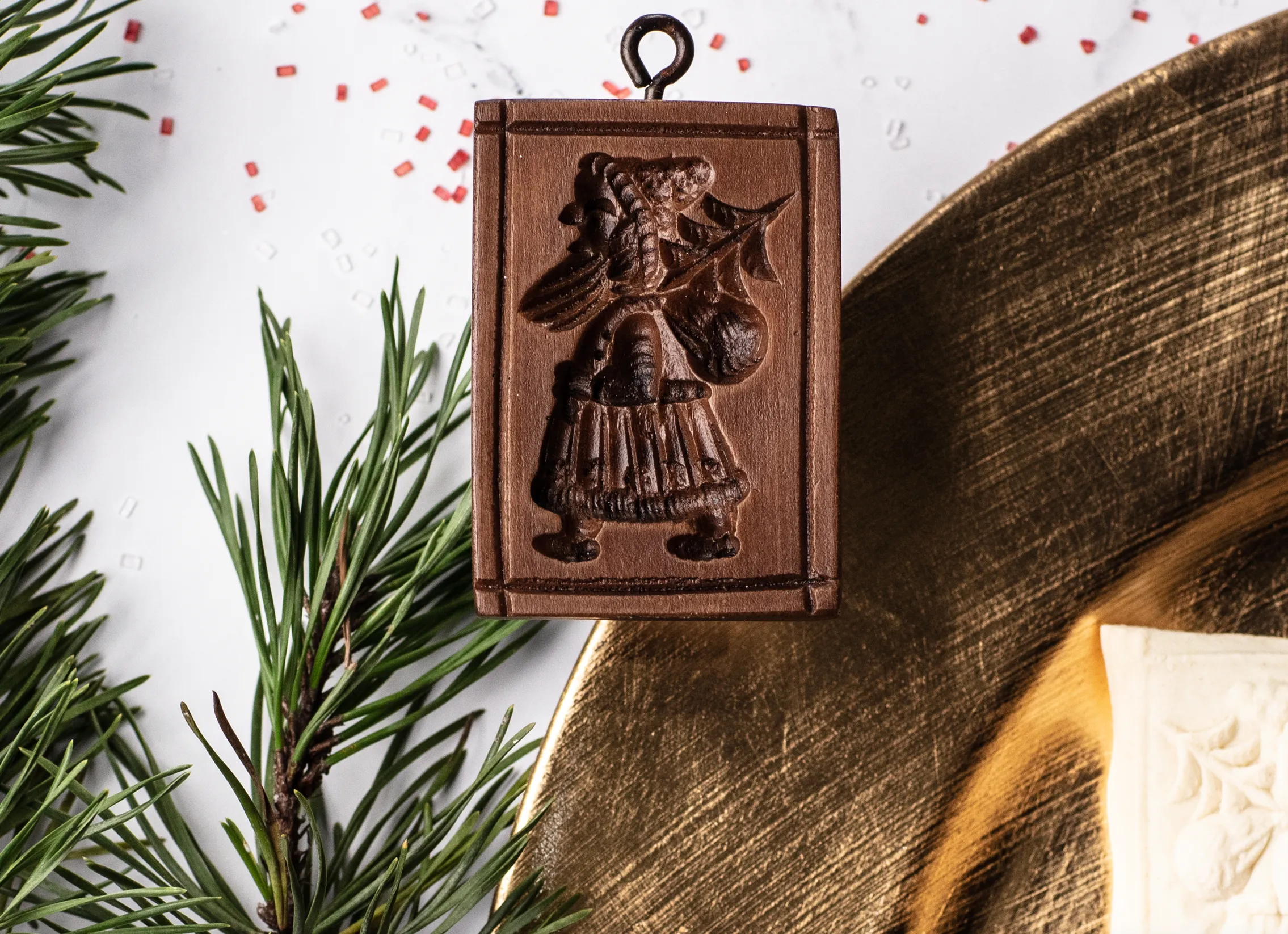Small Santa Springerle Cookie Mold