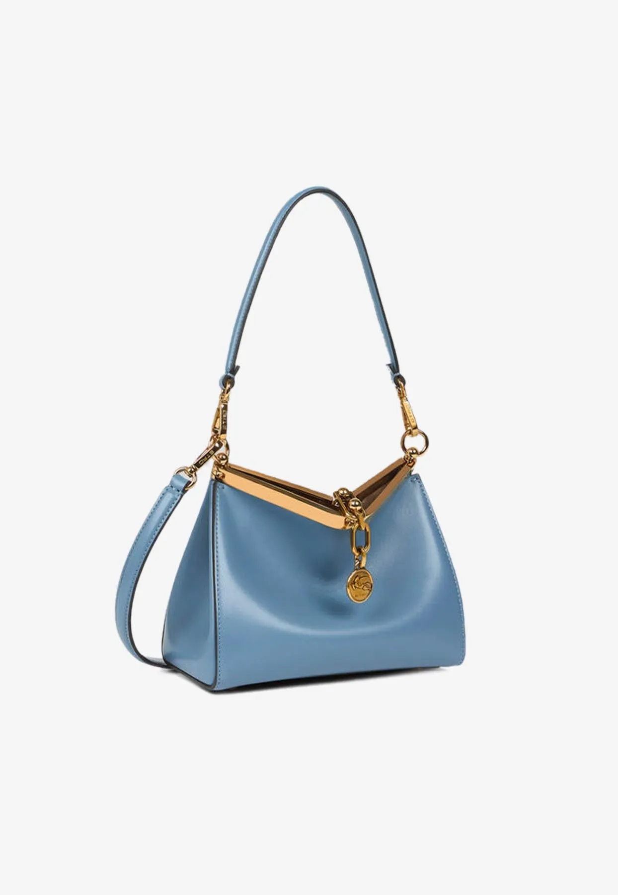 Small Vela Leather Shoulder Bag