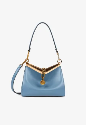 Small Vela Leather Shoulder Bag