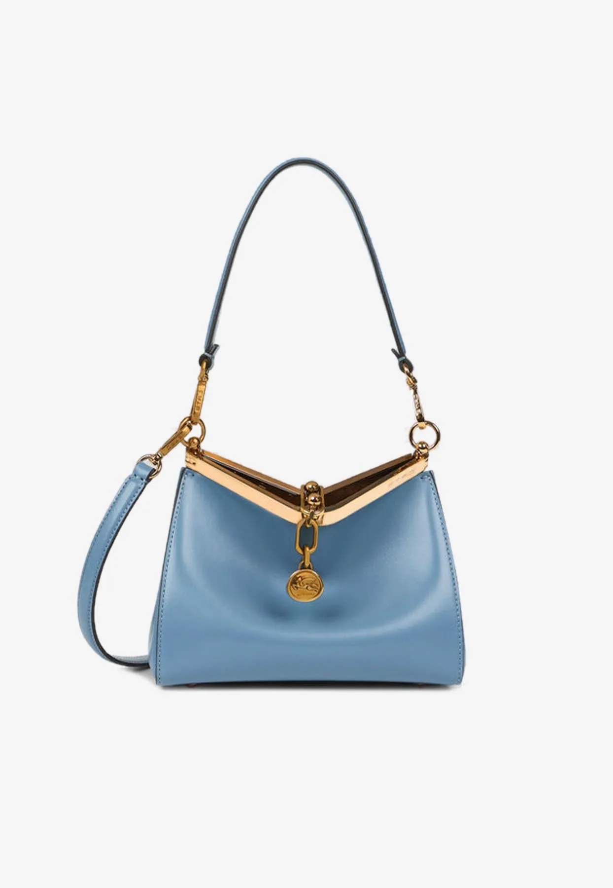 Small Vela Leather Shoulder Bag