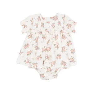 Smocked Bubble w/ Skirt | Vintage Rosebuds
