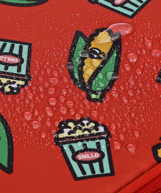 SNILLO STITCH Daily Lunch Cooler Bag Popcorn - Red
