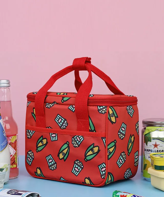 SNILLO STITCH Daily Lunch Cooler Bag Popcorn - Red