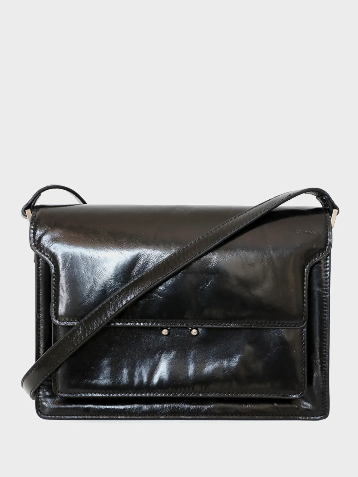 Soft Trunk Organ bag Envelope Shoulder Bag Flap Top Oil Waxed Leather Satchel Bag