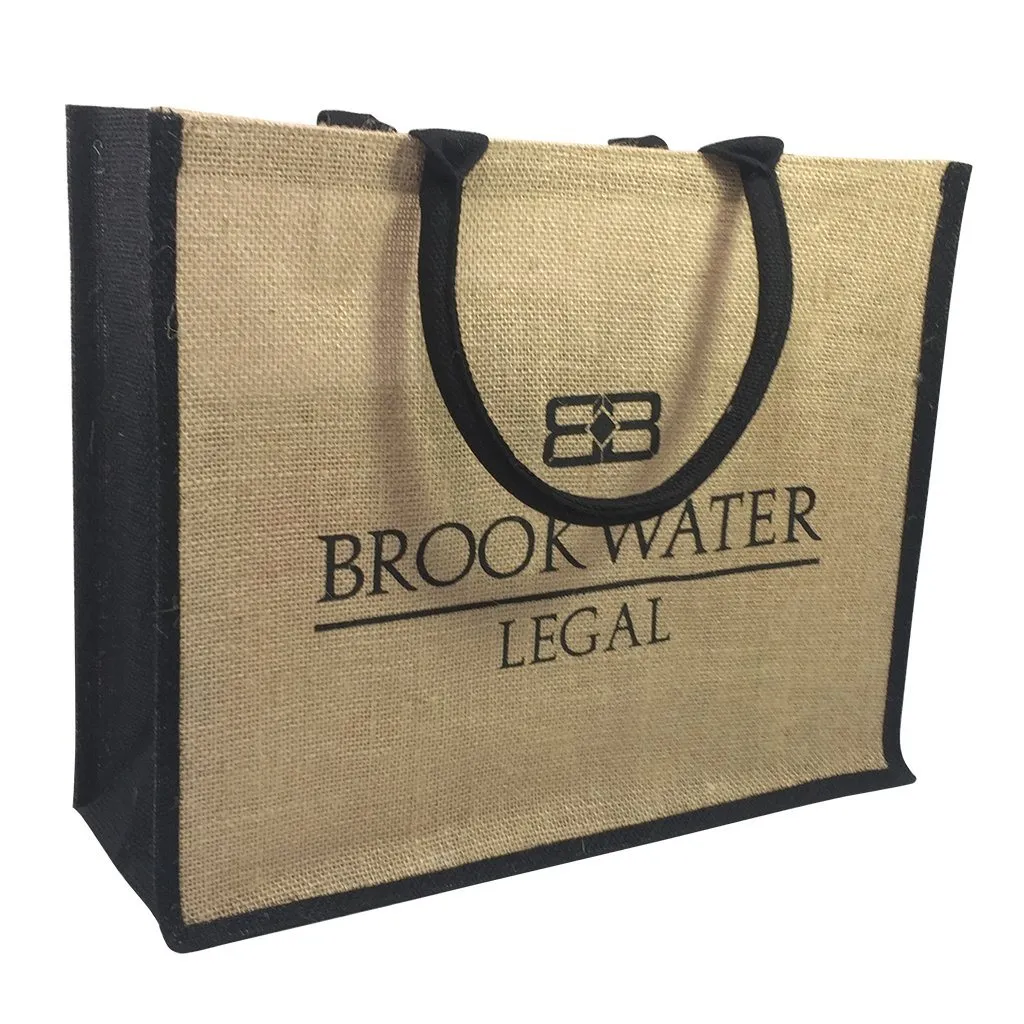 Stock Jute Bag Coloured-Black(SJB-02D)