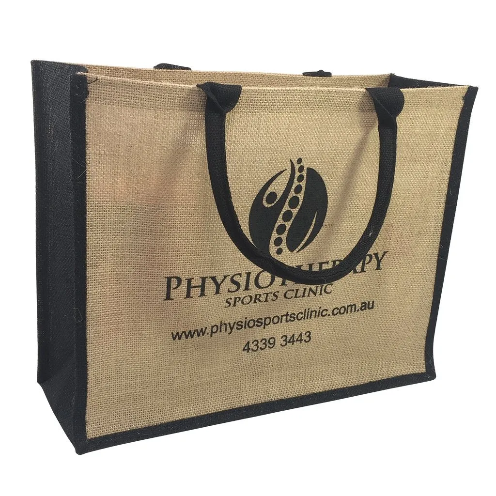Stock Jute Bag Coloured-Black(SJB-02D)