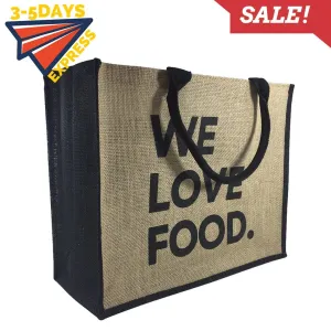 Stock Jute Bag Coloured-Black(SJB-02D)