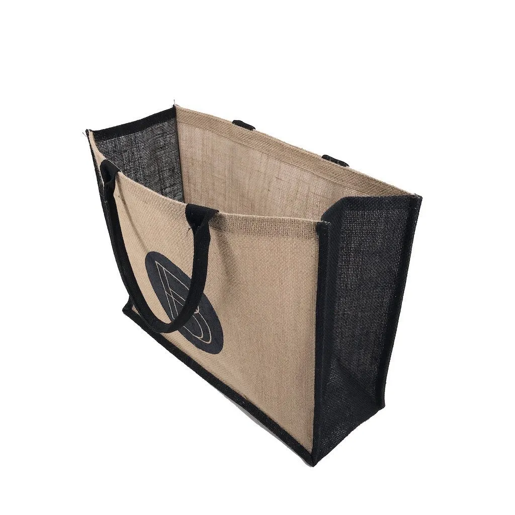 Stock Jute Bag Coloured-Black(SJB-02D)
