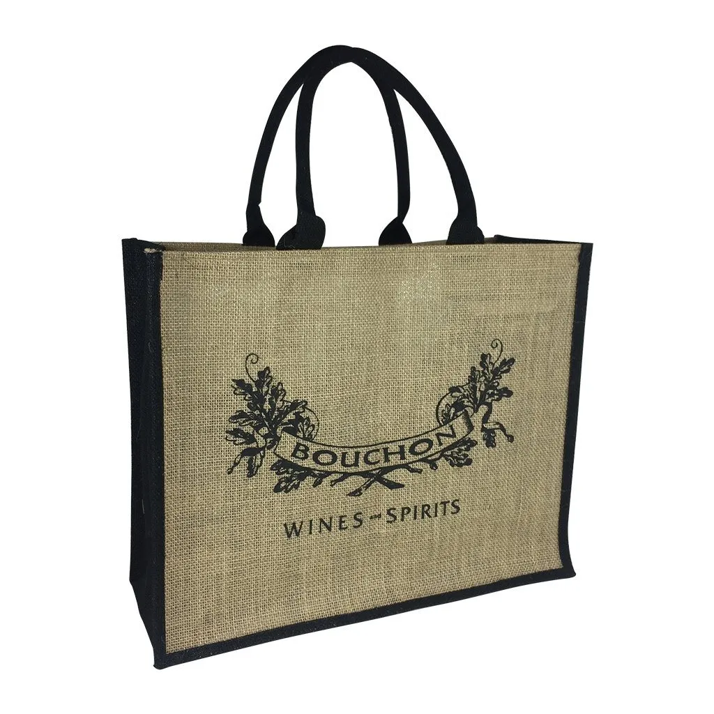 Stock Jute Bag Coloured-Black(SJB-02D)
