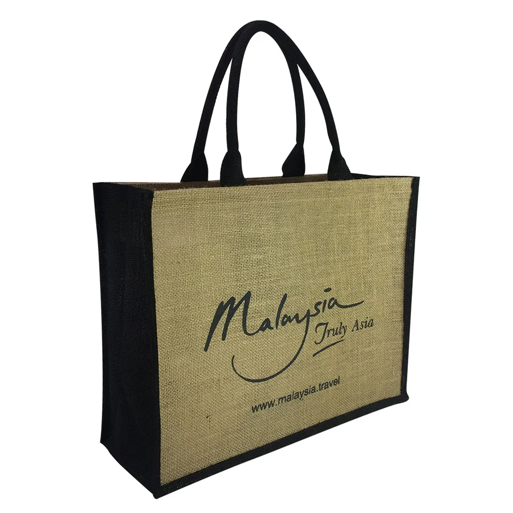Stock Jute Bag Coloured-Black(SJB-02D)