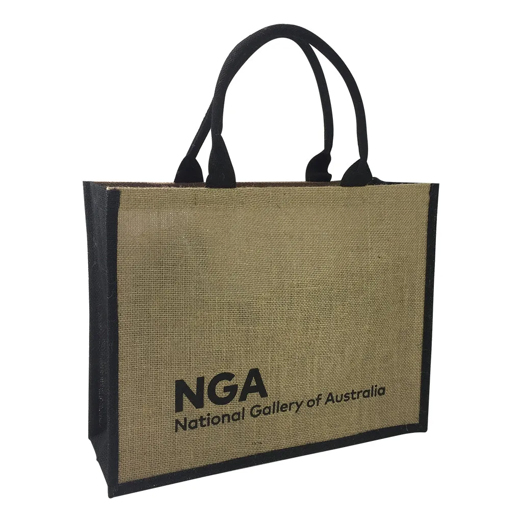 Stock Jute Bag Coloured-Black(SJB-02D)
