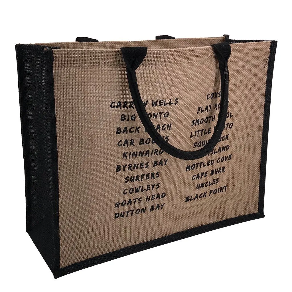 Stock Jute Bag Coloured-Black(SJB-02D)