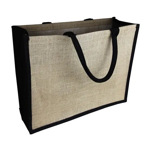 Stock Jute Bag Coloured-Black(SJB-02D)