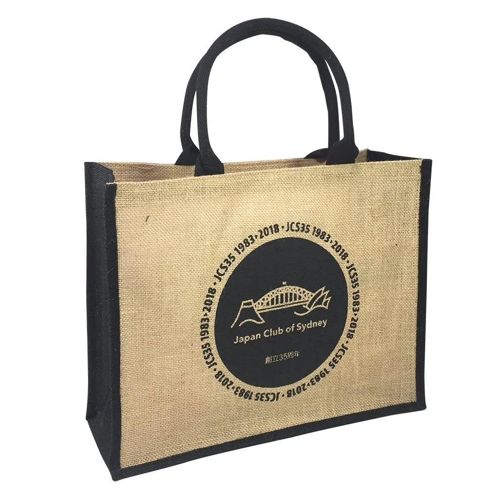Stock Jute Bag Coloured-Black(SJB-02D)