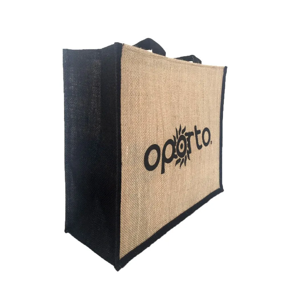 Stock Jute Bag Coloured-Black(SJB-02D)