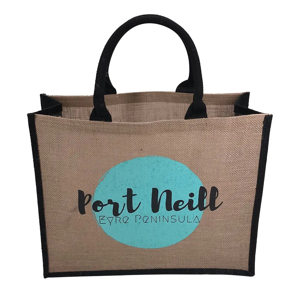 Stock Jute Bag Coloured-Black(SJB-02D)