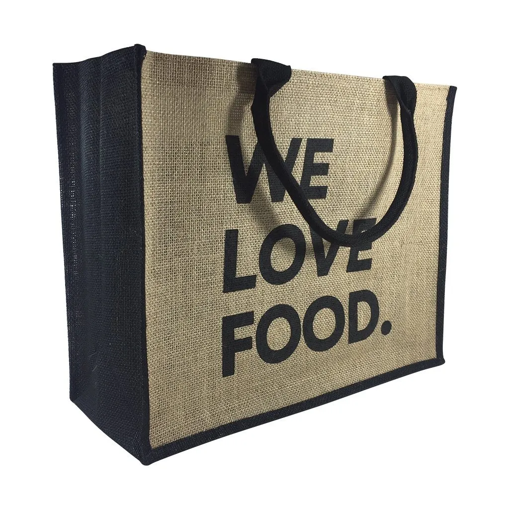 Stock Jute Bag Coloured-Black(SJB-02D)