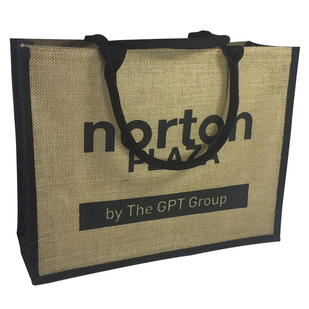 Stock Jute Bag Coloured-Black(SJB-02D)