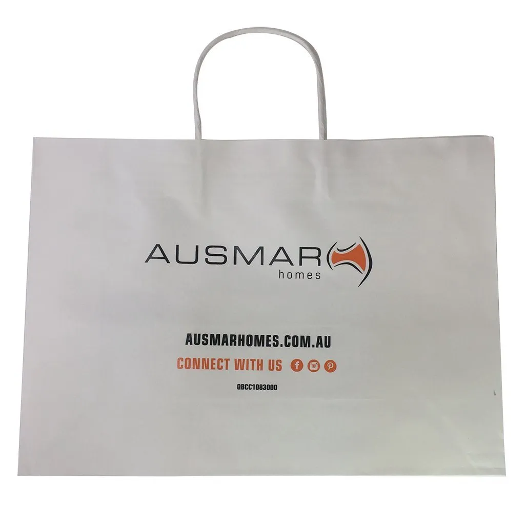 Stock Kraft Paper Shopper Bag(SKP-03D)