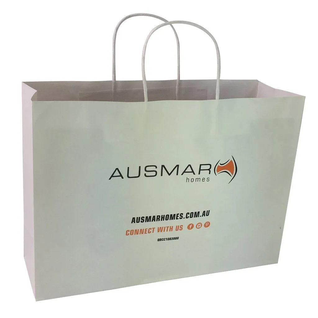 Stock Kraft Paper Shopper Bag(SKP-03D)