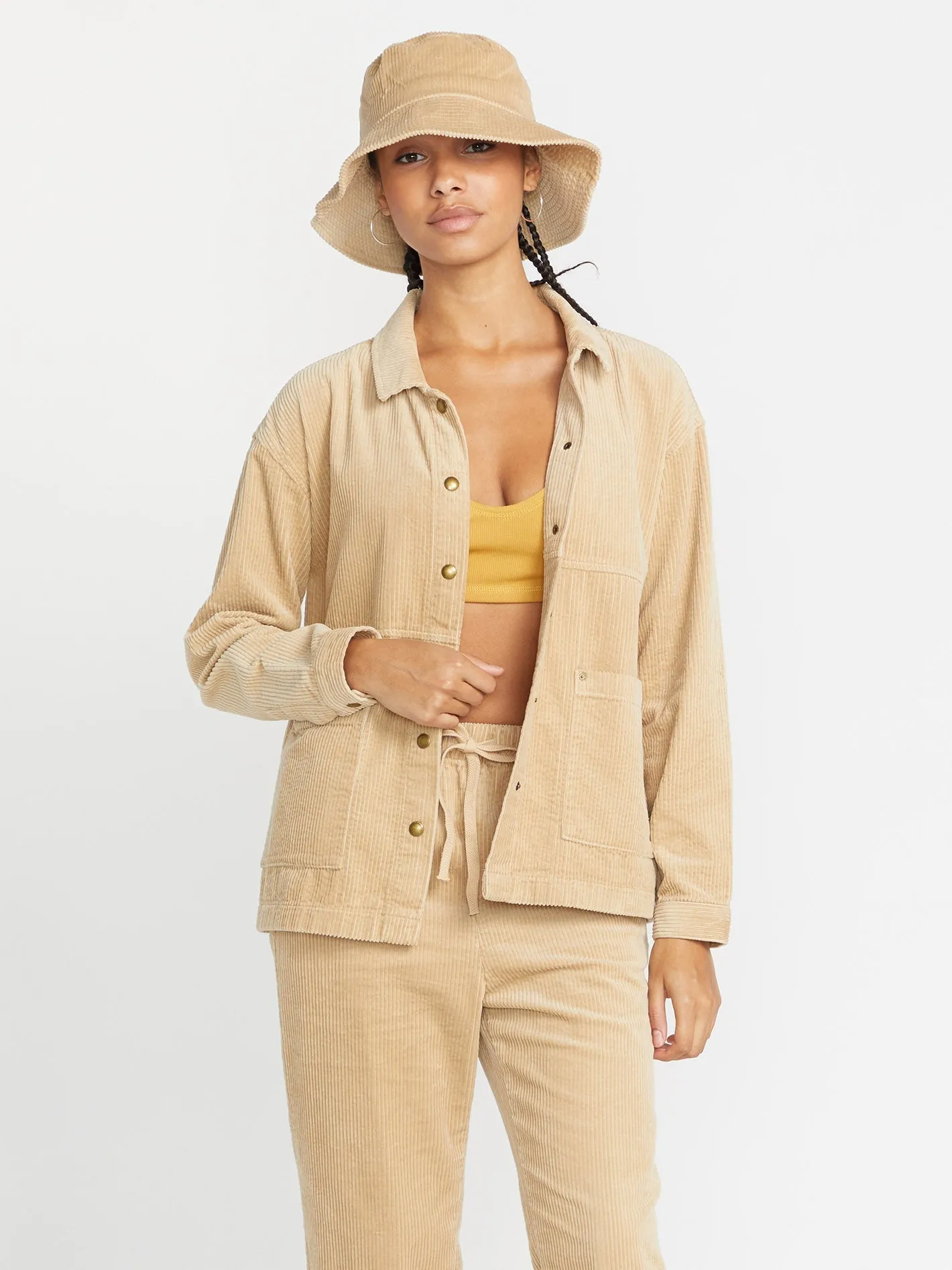 Stone Street Shacket Jacke - KHAKI
