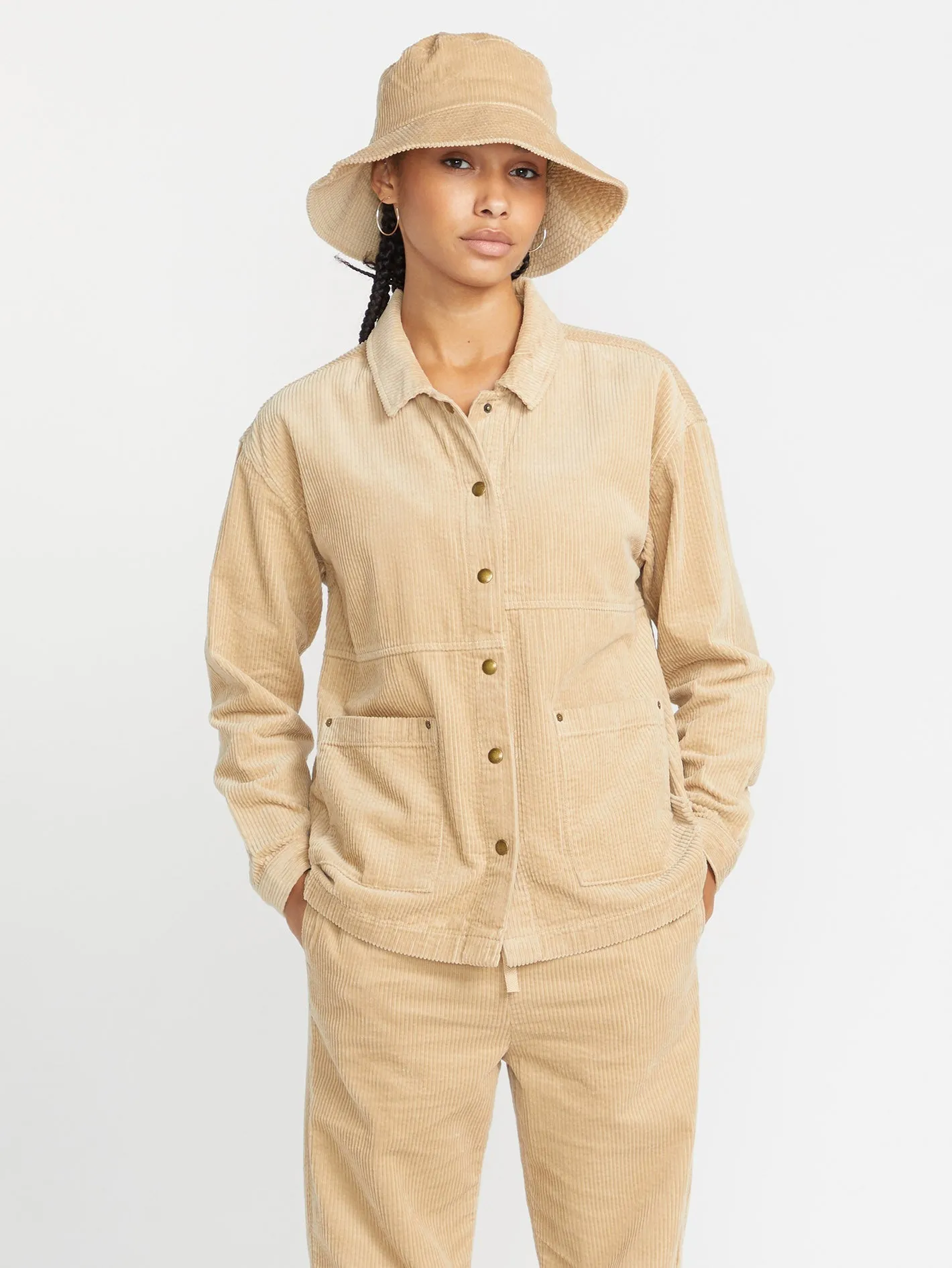 Stone Street Shacket Jacke - KHAKI