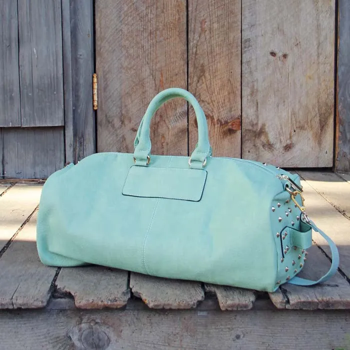 Studded Mint Duffle