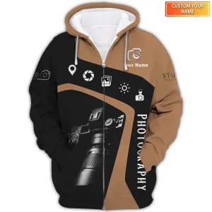 Studio Photography 3D Shirts Camera Tools Design Photographer Shirts
