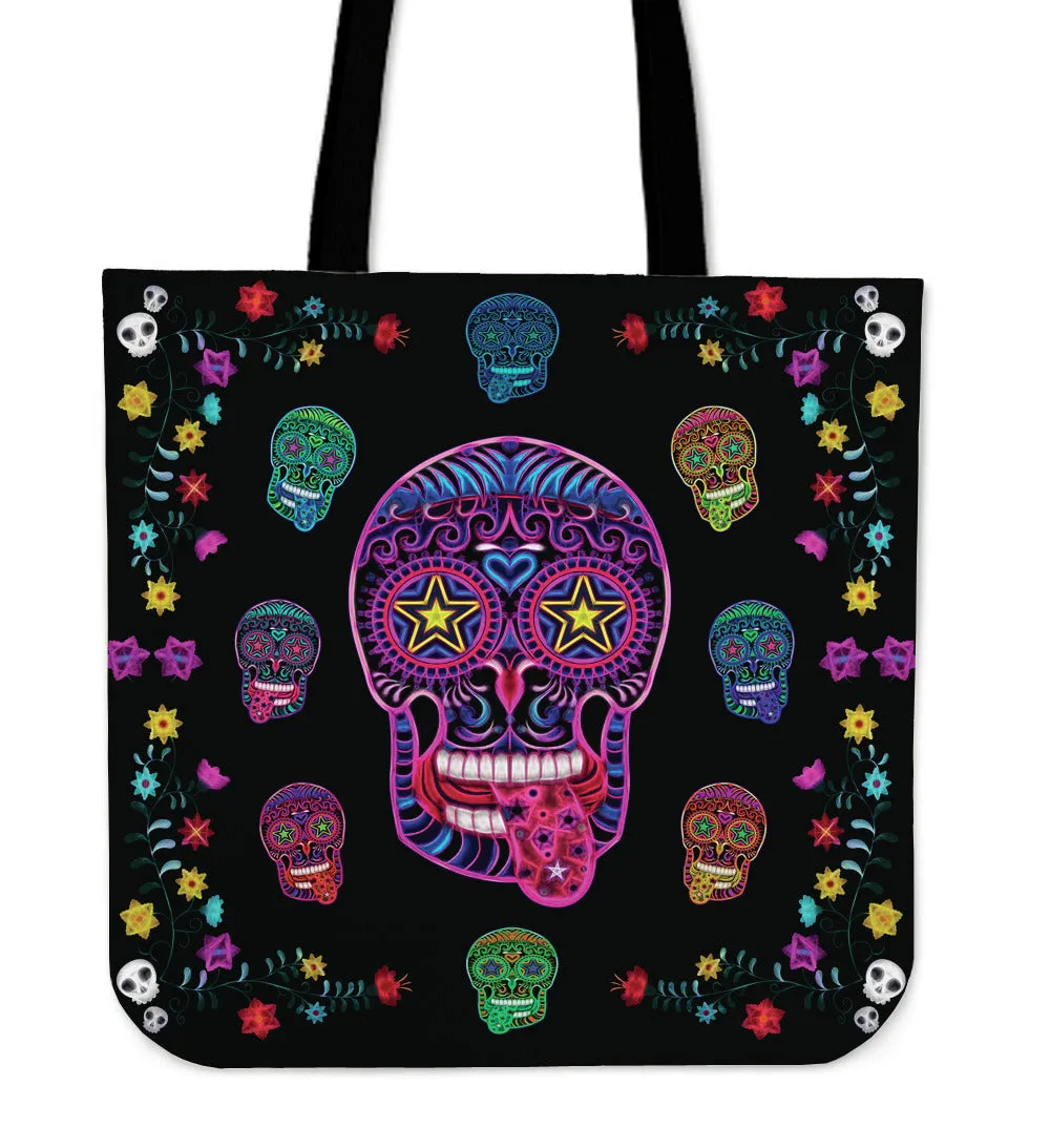 Sugar Skull Superstar Tote Bag