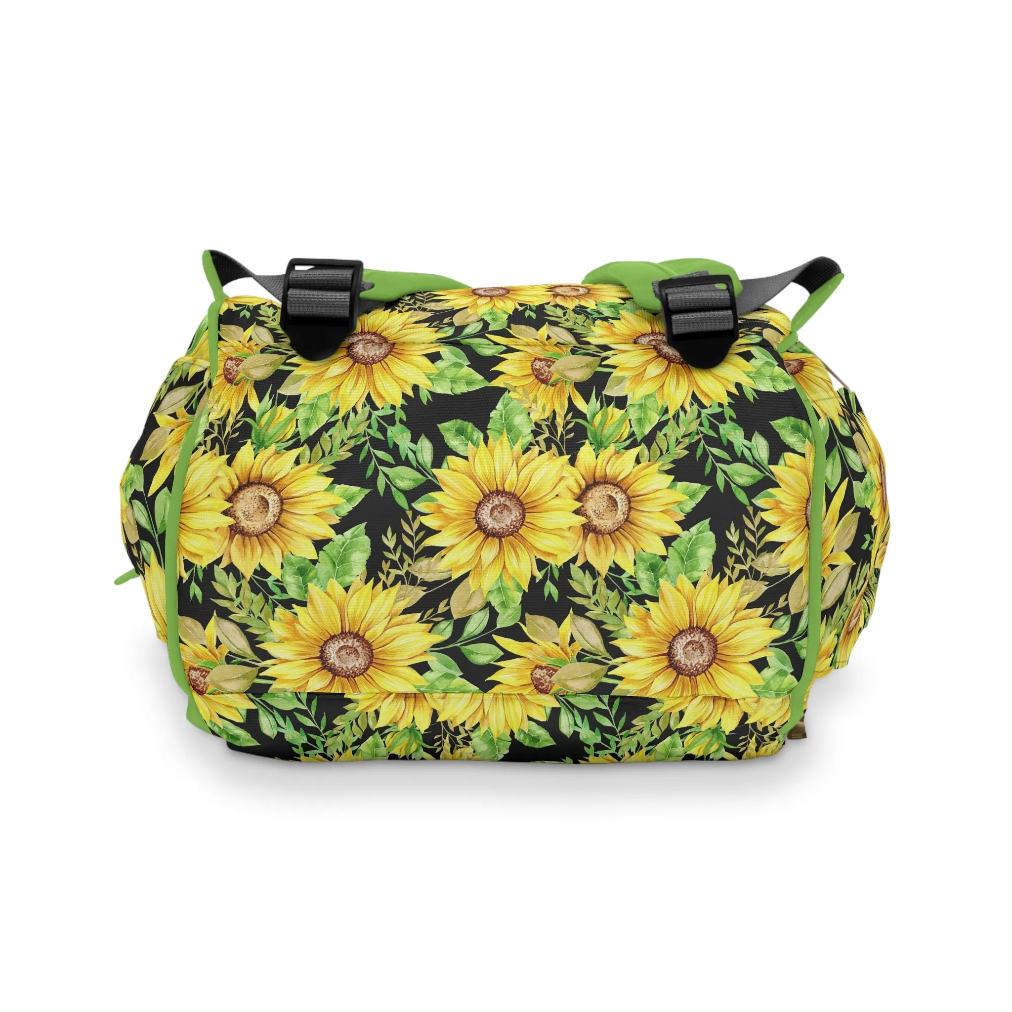 Sunflower Diaper Backpack - Bright & Multifunctional Baby Bag with Sunflower Design, Perfect for Nature-Loving Parents